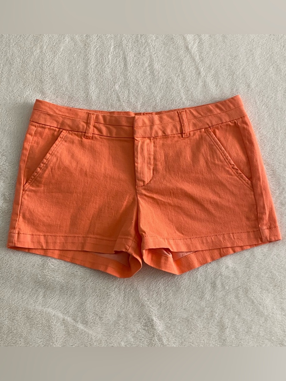 Harper Melon Orange Chino Shorts, Size 28